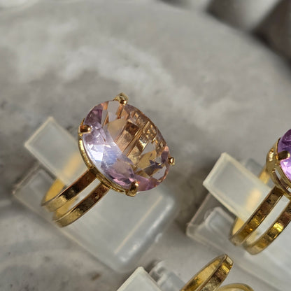 Ametist - Mali Oval Prstan