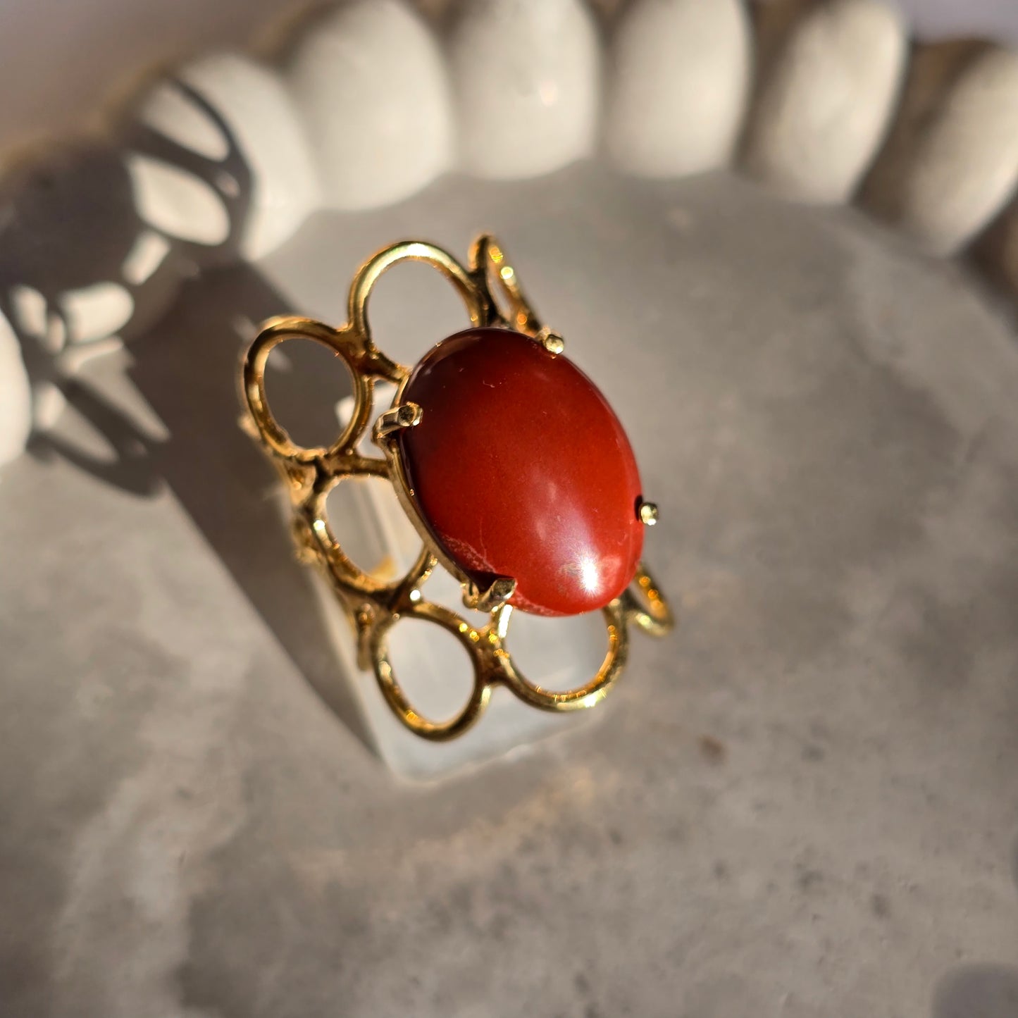 Rdeči Jaspis - Prstan