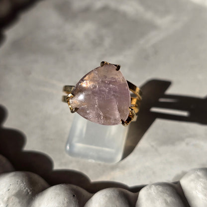 Amethyst - Triangle Ring