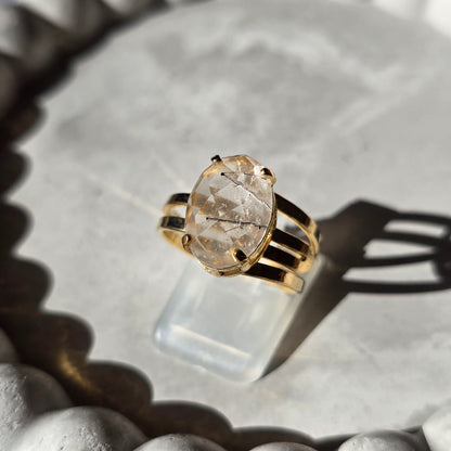 Tourmaline Inclusion - Oval Ring