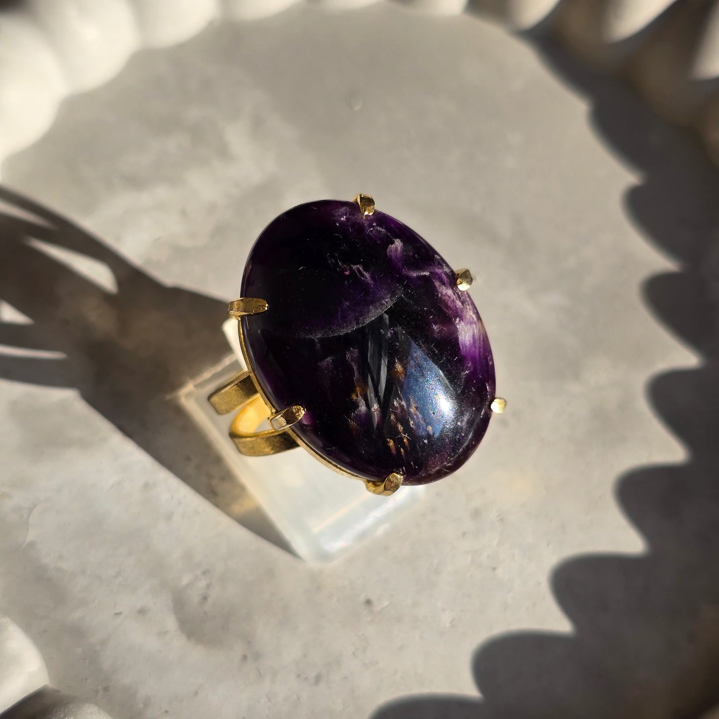 Amethyst - Large Oval Ring