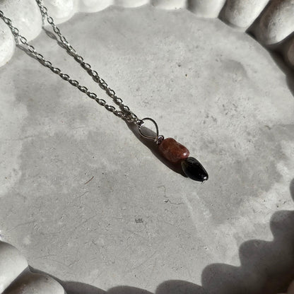 Pink And Green Tourmaline - Necklace